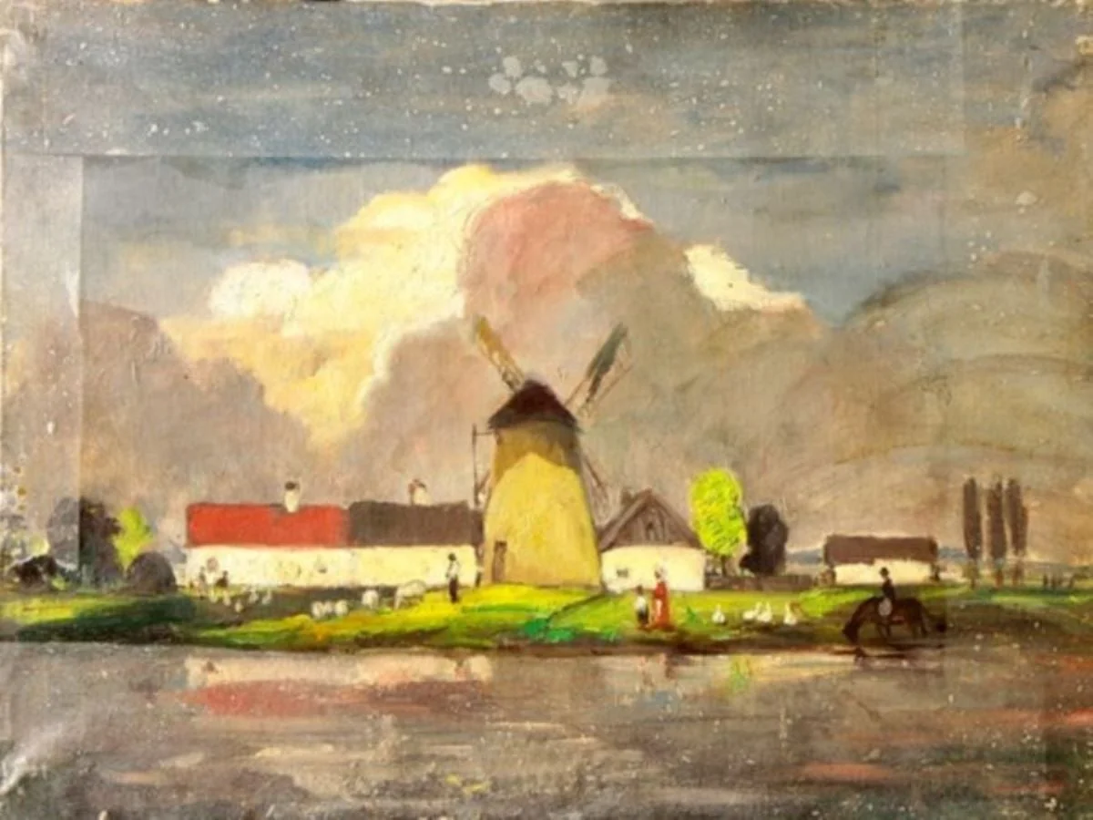 Peisaj cu o moară, by Béla Iványi-Grünwald, unspecified