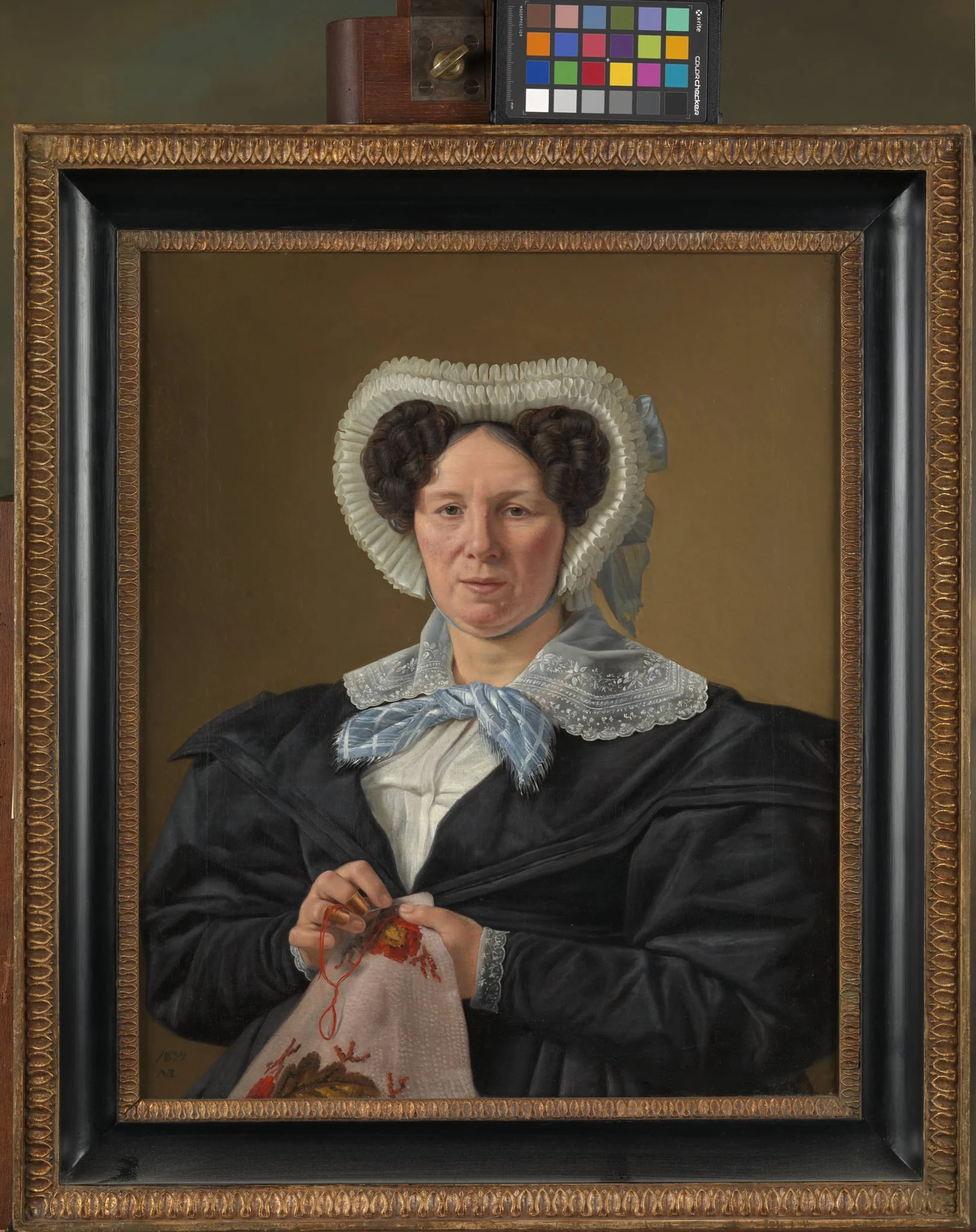The Artist's Mother, Frederikke Eleonore Cathrine Rørbye, née Stockfleth, by Unknown, 1834