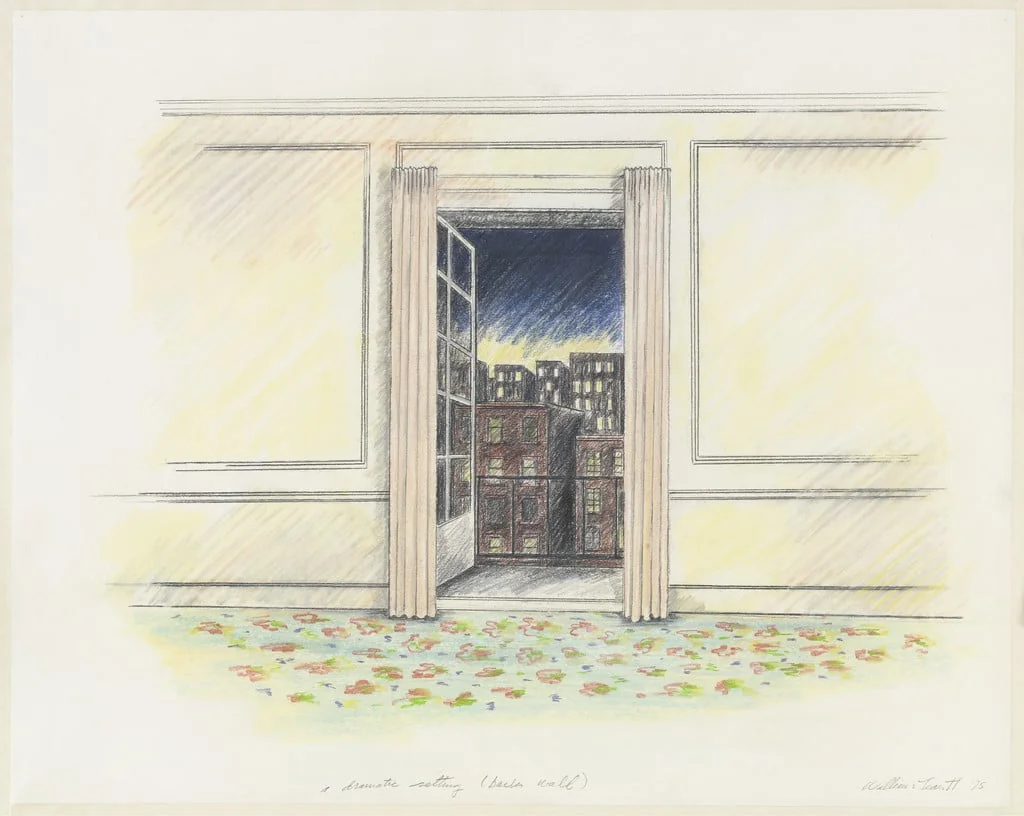 Untitled, by William Leavitt, pastel, 1975