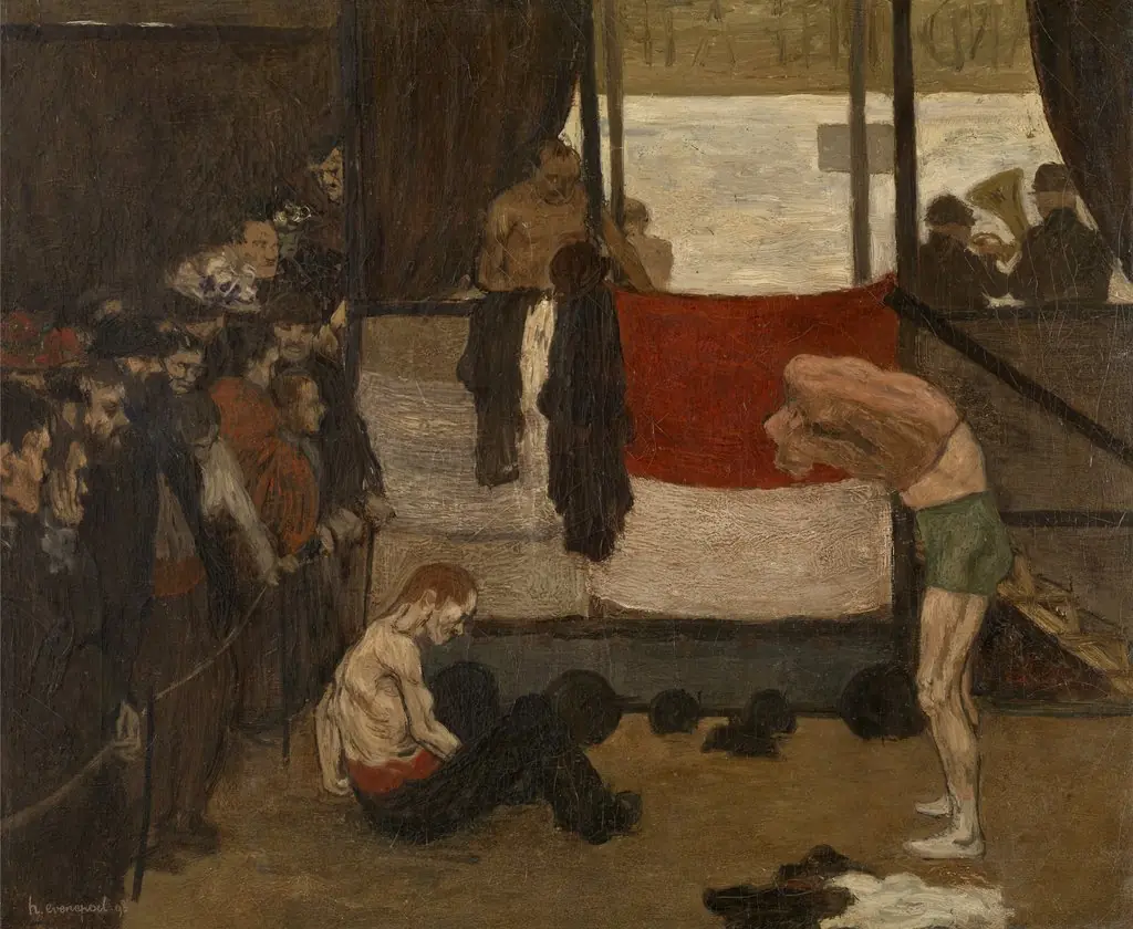 Wrestling Barrack at a Fair