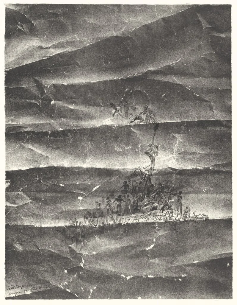 Untitled, by June Wayne, ink, 1967