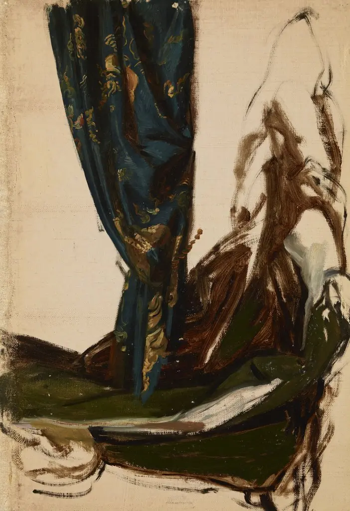 Quinn's Attire and a Drapery. Studies to the Painting "The Oath of Queen Jadwiga"