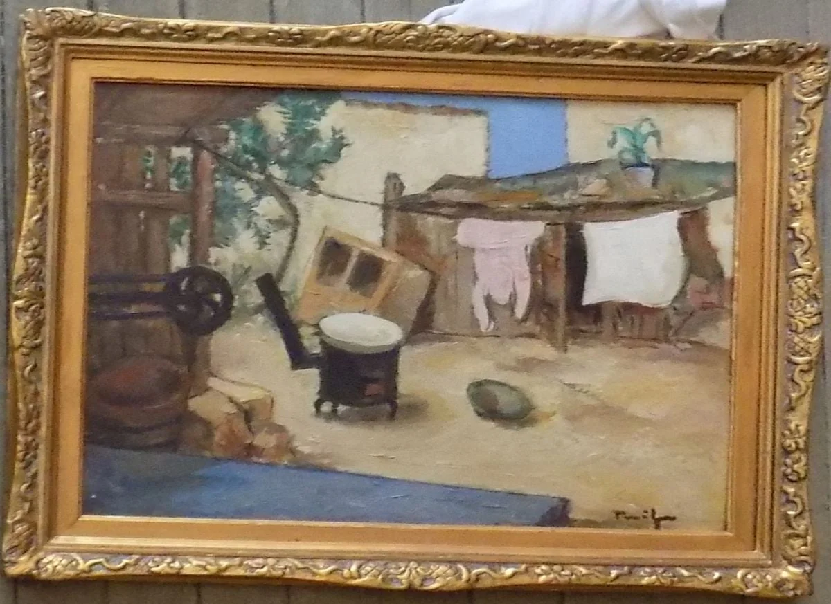 În curte, by Nicolae Tonitza, unspecified