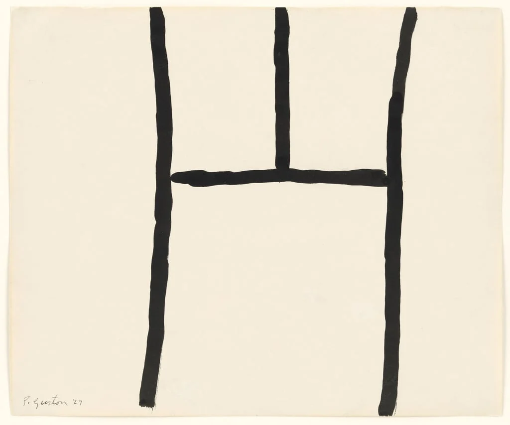 Untitled, by Philip Guston, ink, 1967