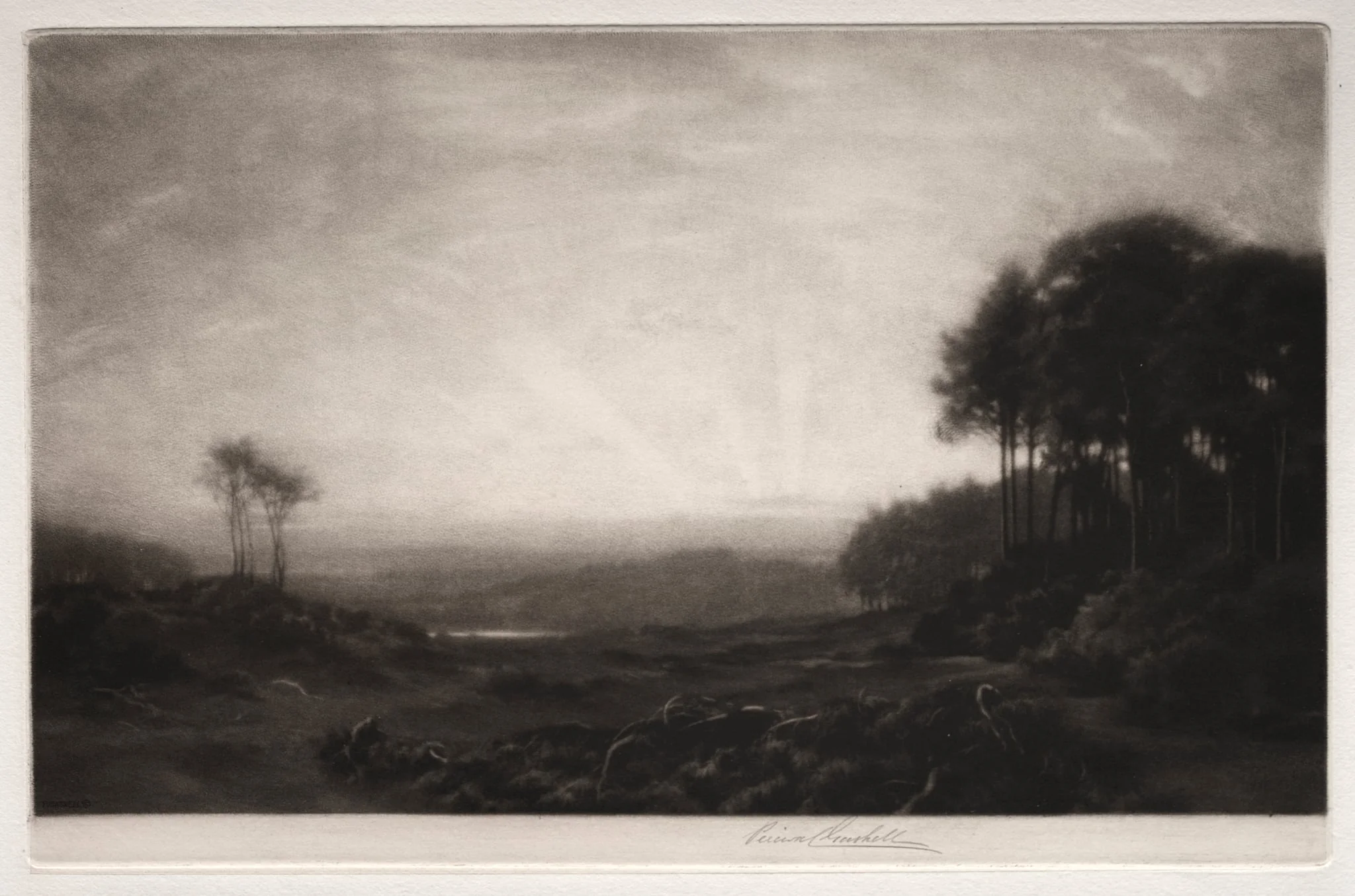 Sunrise in the Clearing, by George Percival Gaskell, 1911