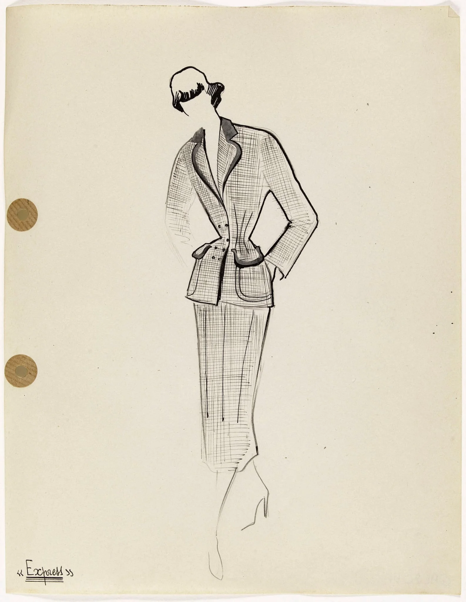 'Express', by Carven, 1949