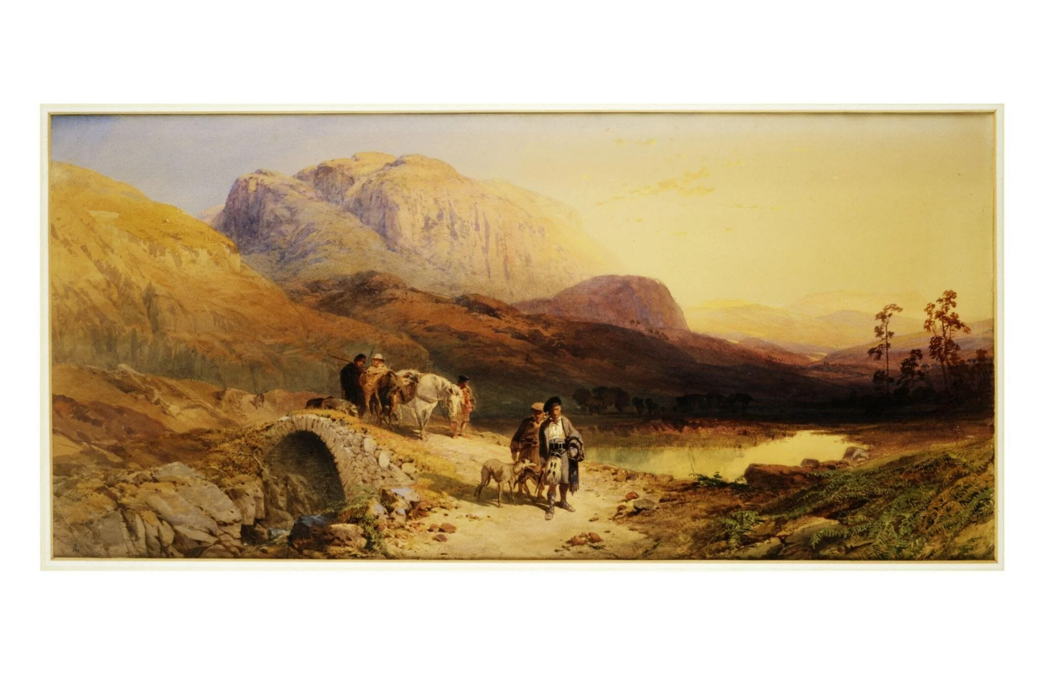 On the Clunie, Aberdeenshire, by Thomas Miles Richardson, watercolor, 1852