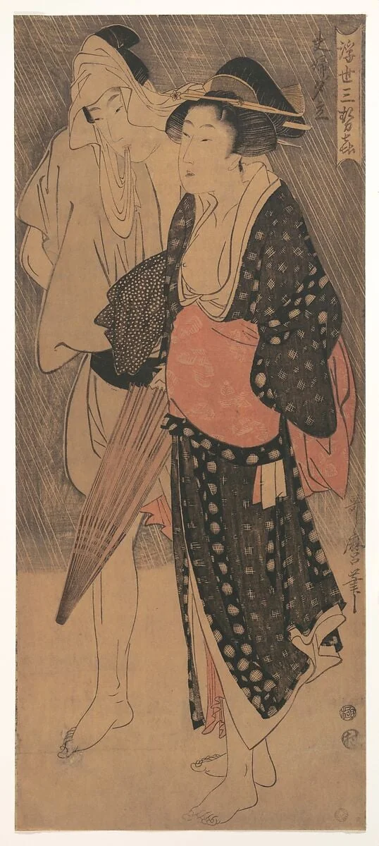 Untitled, by Kitagawa Utamaro, ink, 1800