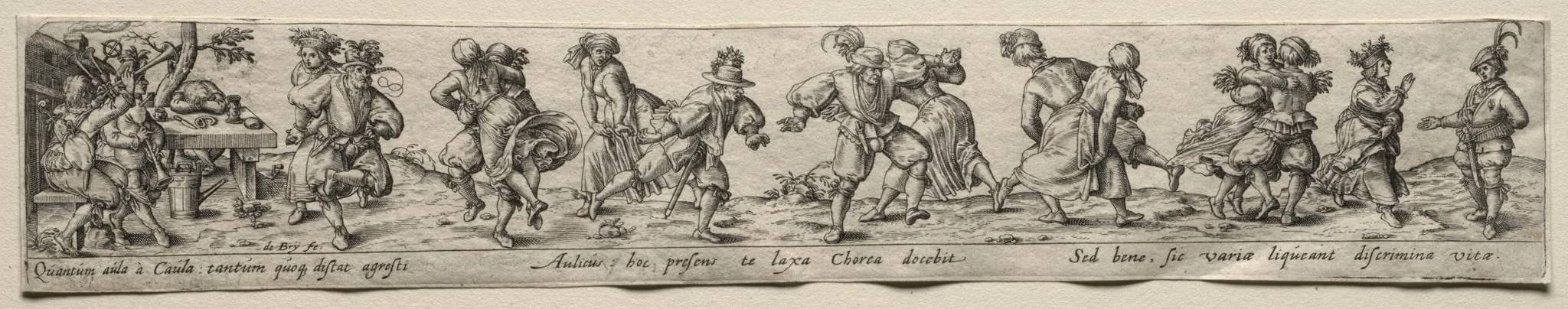 Dancing Peasants, by Johann Theodor de Bry, 1590