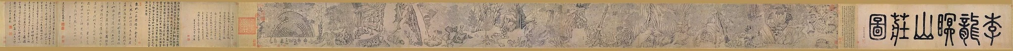 Painting of Mountain Villa, by Li Gonglin, unspecified, 1087