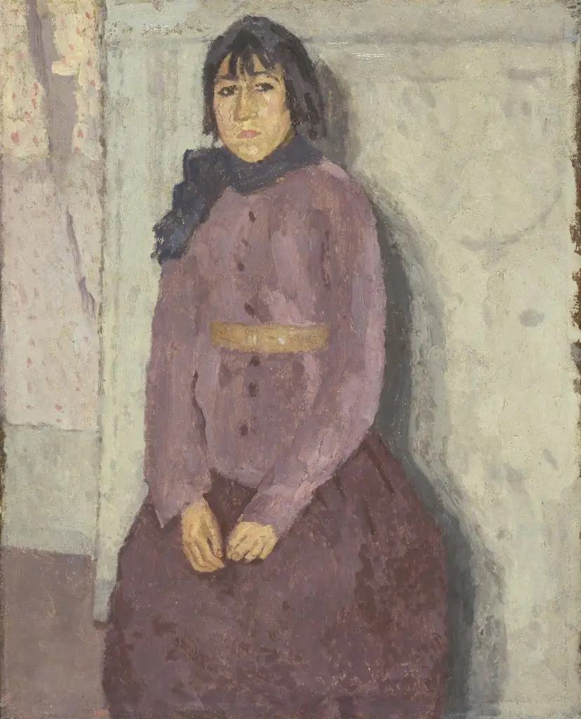 Girl with a Blue Scarf