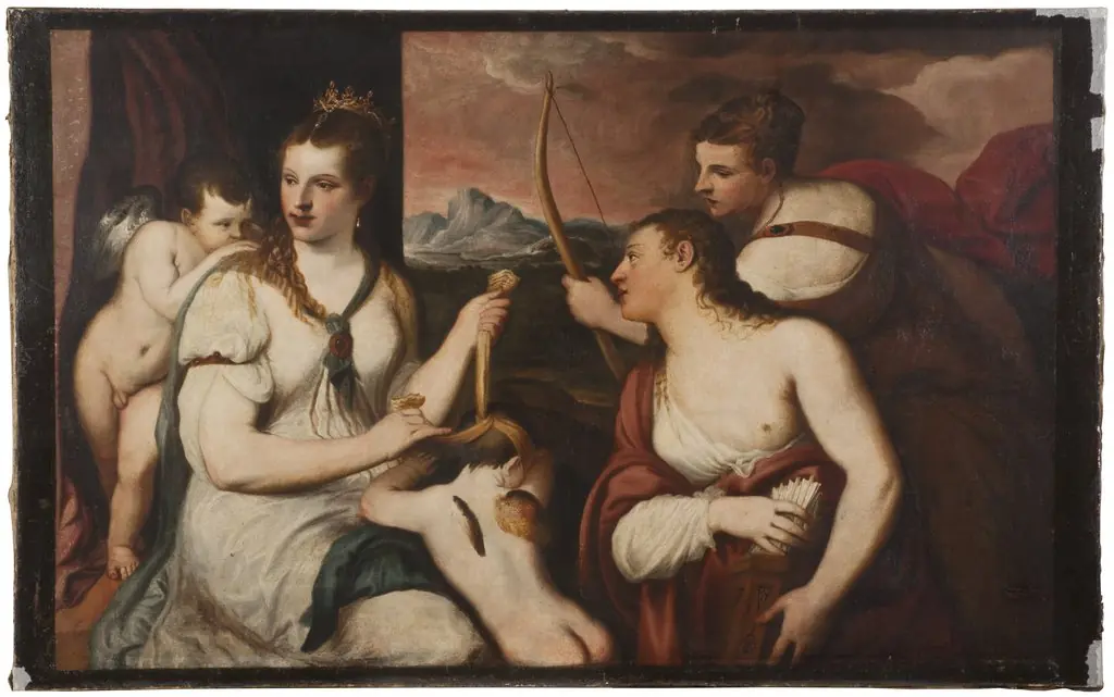 Venus Blindfolding Cupid