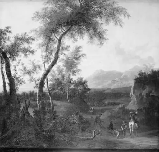Landscape with Huntsmen