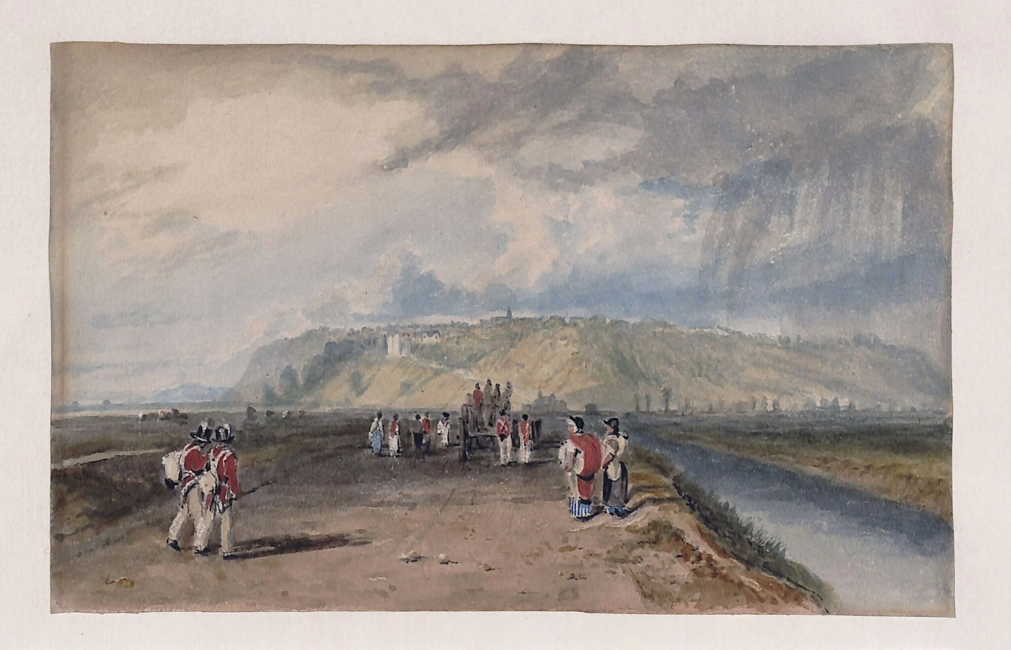 Royal Military Canal at Rye and Winchelsea, by Thomas Walford Grieve, watercolor, 1860
