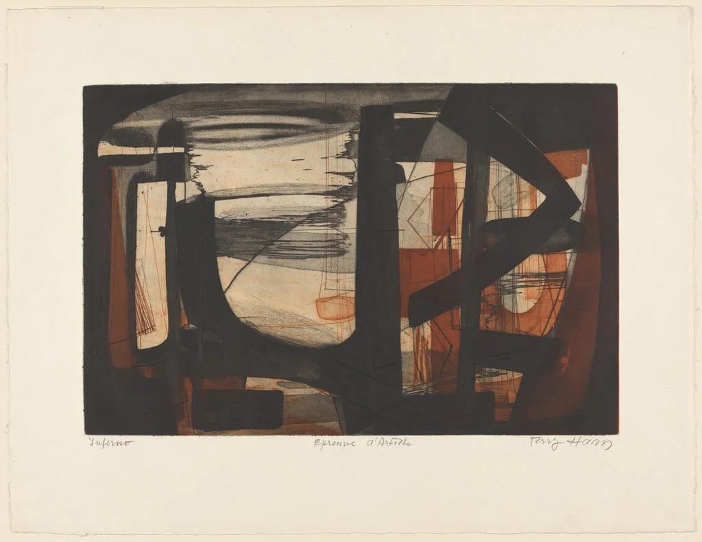 Untitled, by Terry Haass, ink, 1954