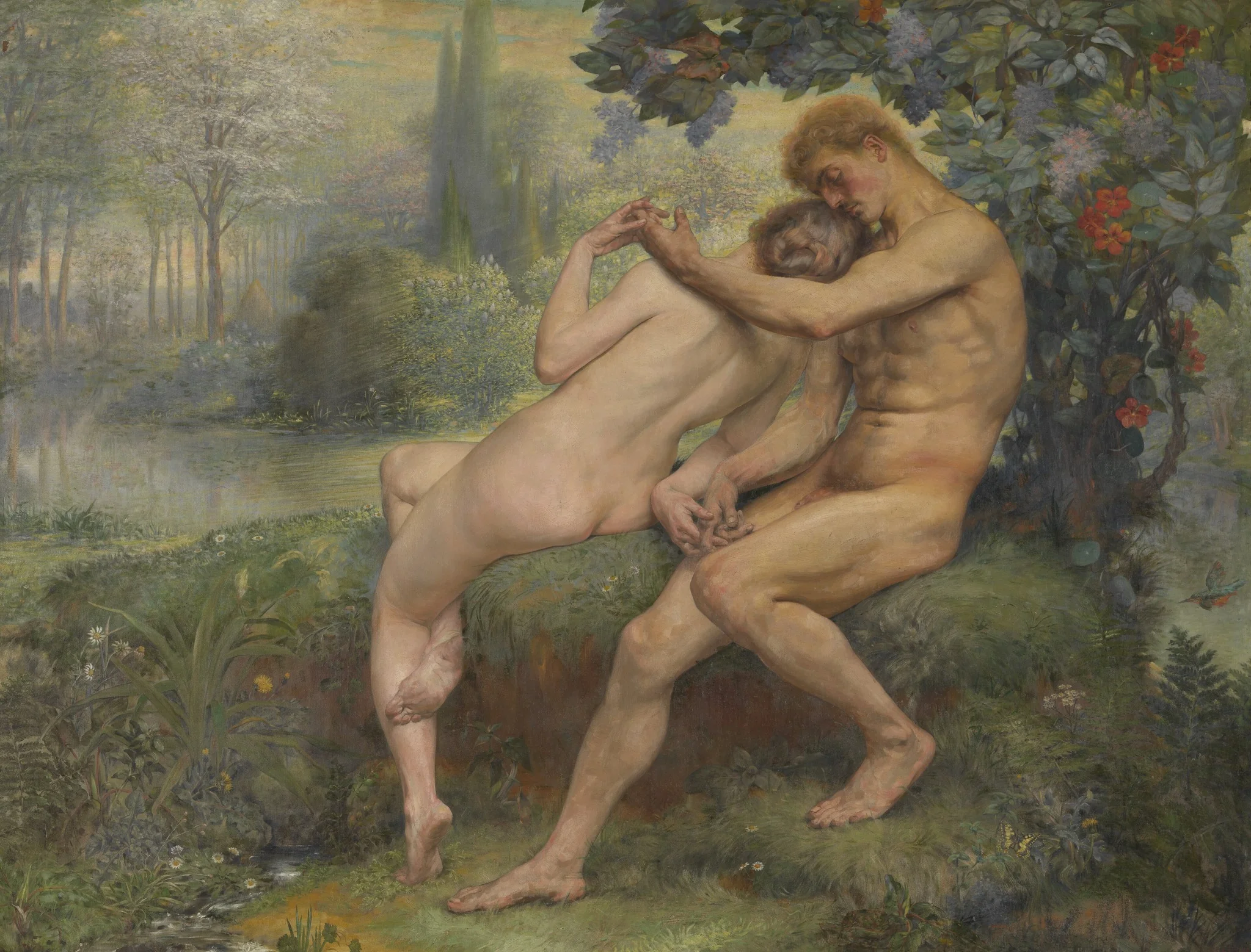Love Hymn, by Auguste Levêque, oil, 1901