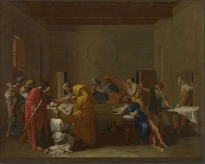 Extreme Unction, by Nicolas Poussin, oil, 1638