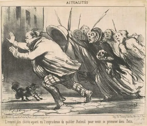 L'ennemi des chiens ayant eu l'imprudence ...
