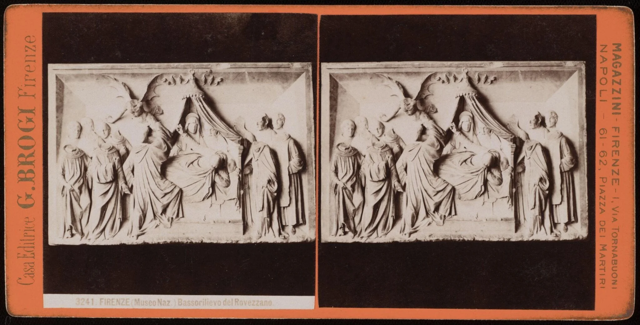 Bassorilievo del Rovezzano, by Giacomo Brogi, photographic, 1880