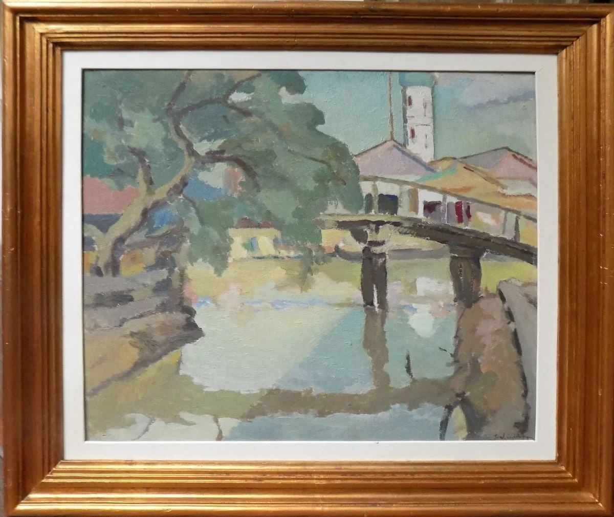 Peisaj (din) Vâlcov, by Sabin Popp, 1925