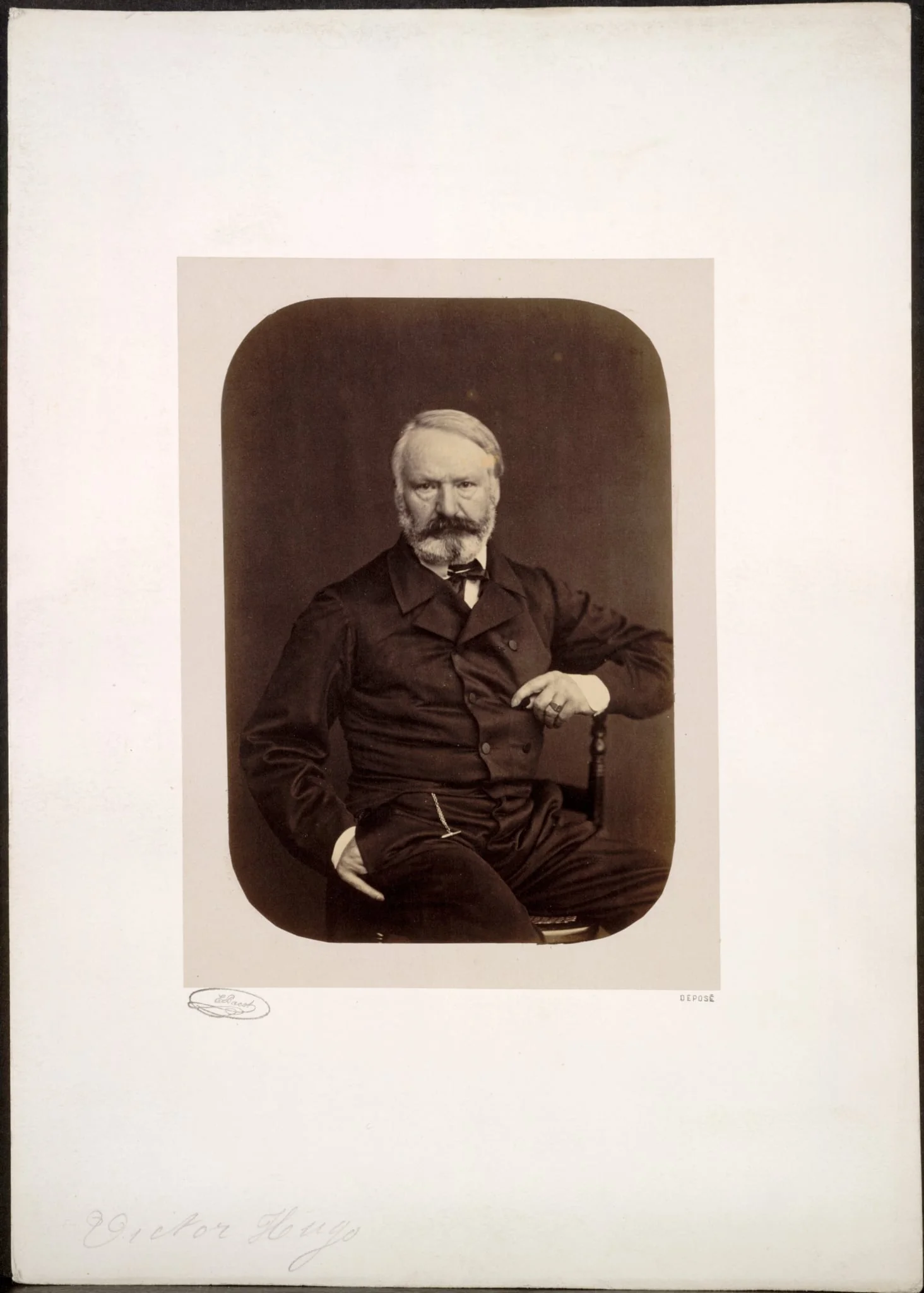 Portrait of Victor Hugo on Guernsey