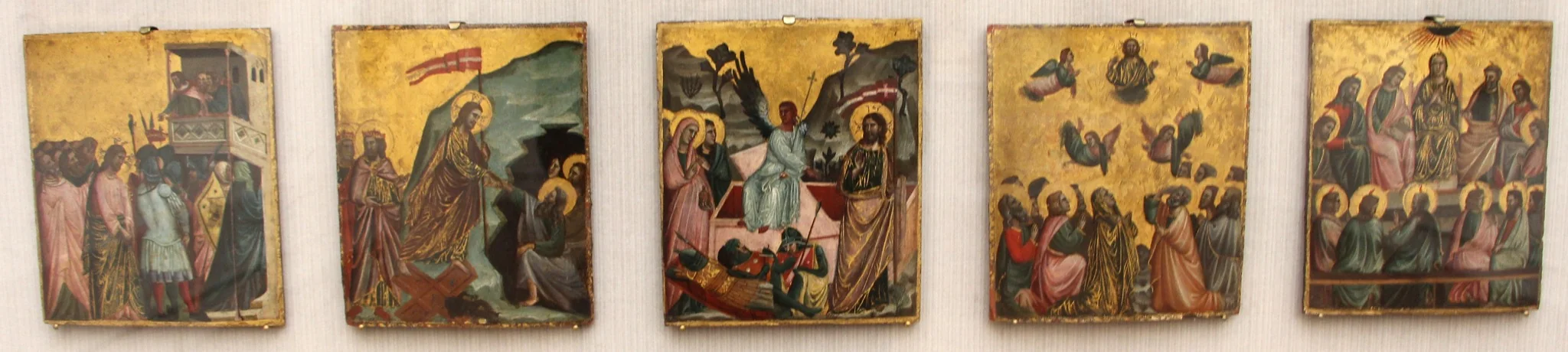 Five Panels with Scenes from the Life of Christ