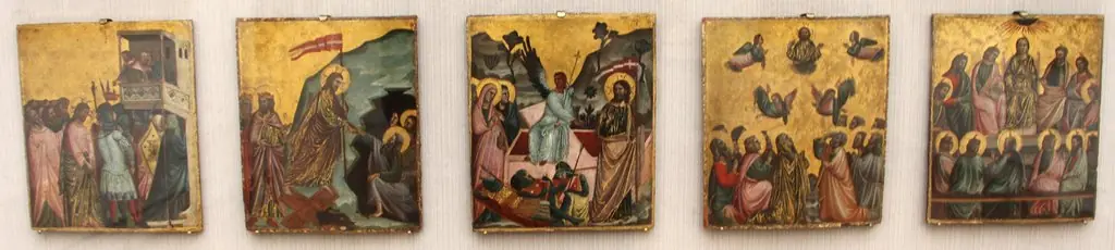 Five Panels with Scenes from the Life of Christ