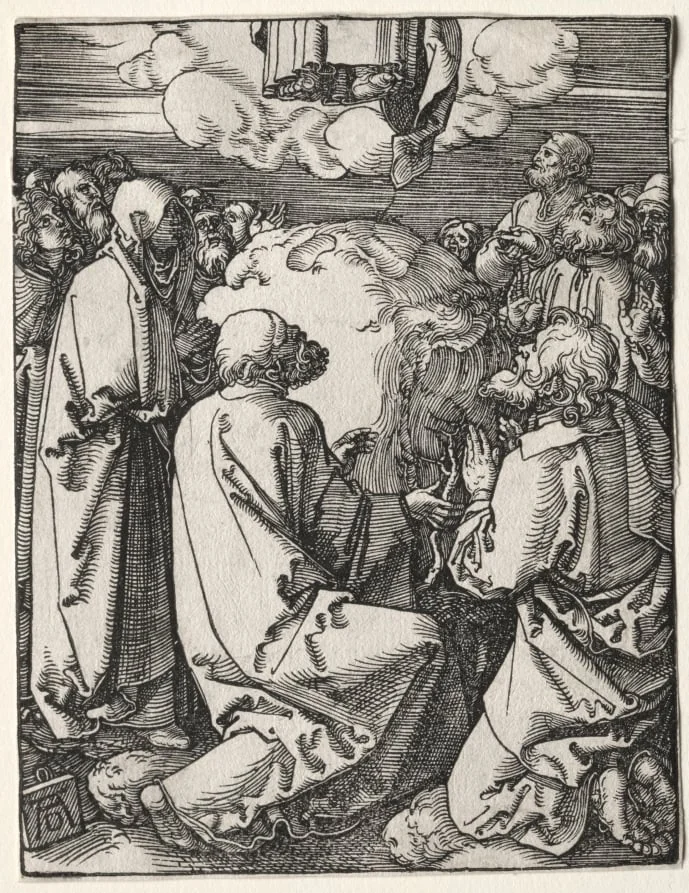 The Small Passion:  The Ascension, by Albrecht Dürer, 1510