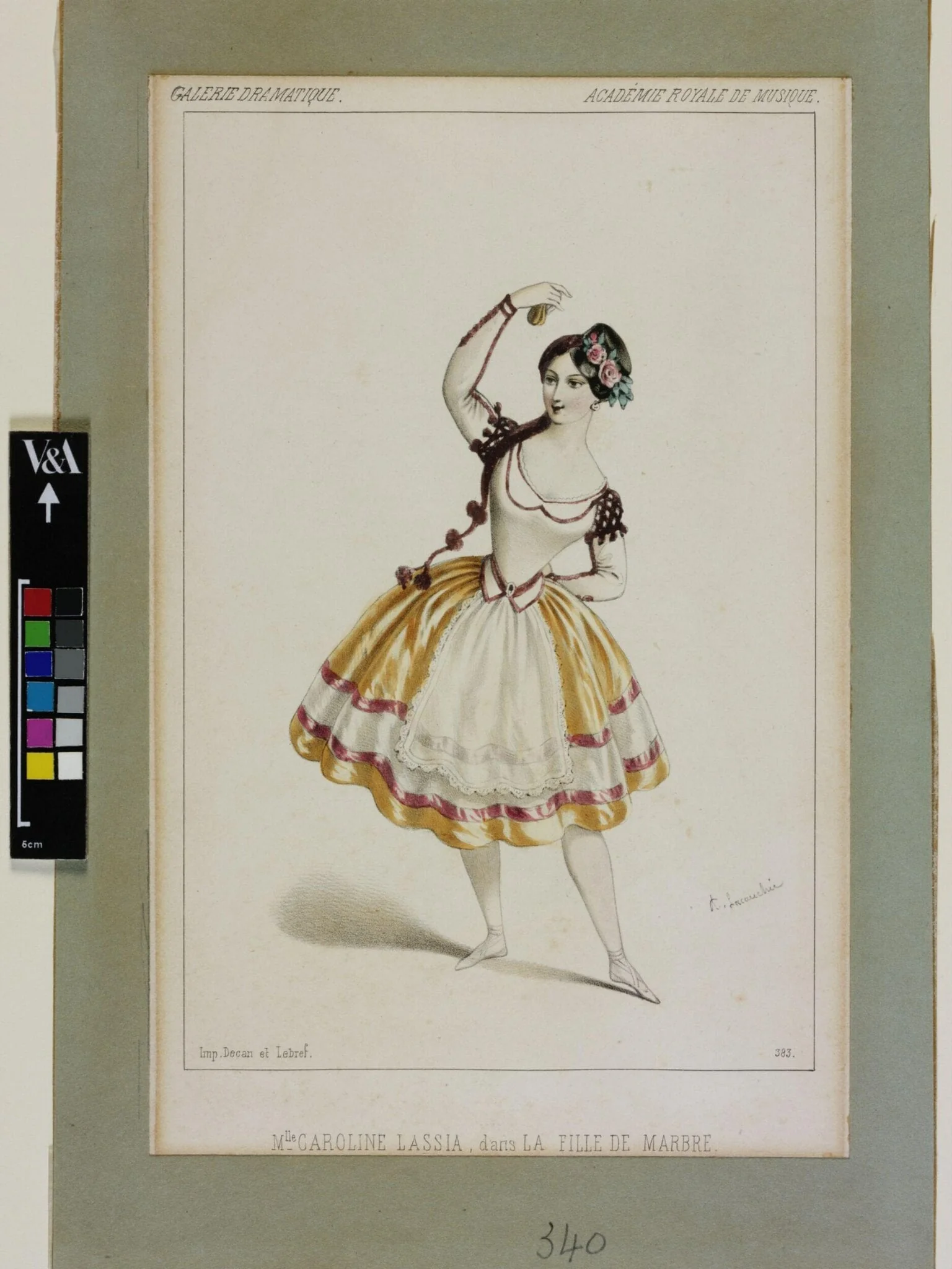 Mlle Caroline Lassia, dans La Fille de marbre. (sic)