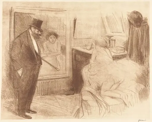La loge de la danseuse (2e planche) (The Dancer's Dressing Room) (second plate)