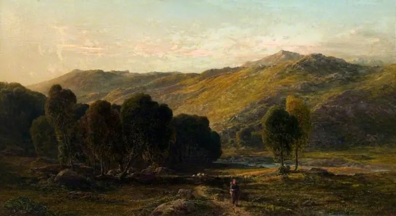 Mountain Scene with a Stream, Wales