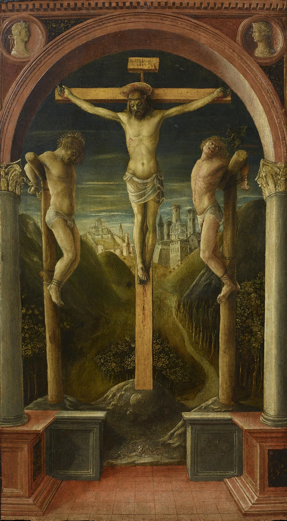 Crucifixion, by Vincenzo Foppa, tempera, 1450