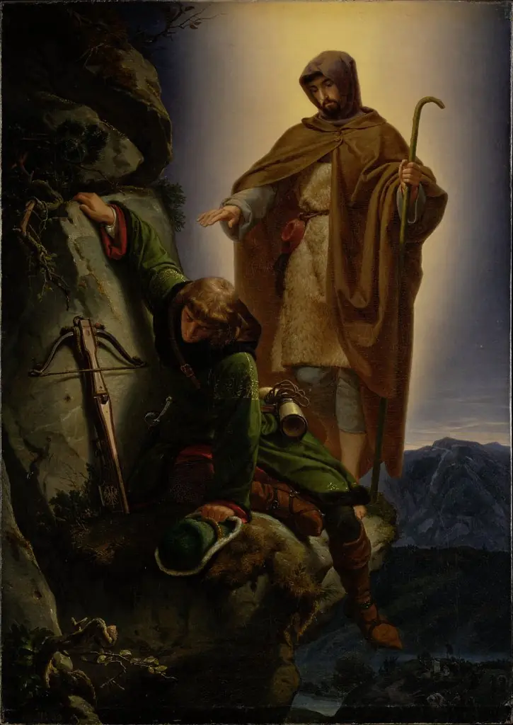 A Guardian Angel Rescuing Emperor Maximilian from the Martinswand