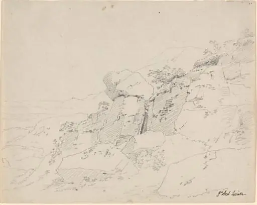 Glacial Boulders at the Edge of a Mountain