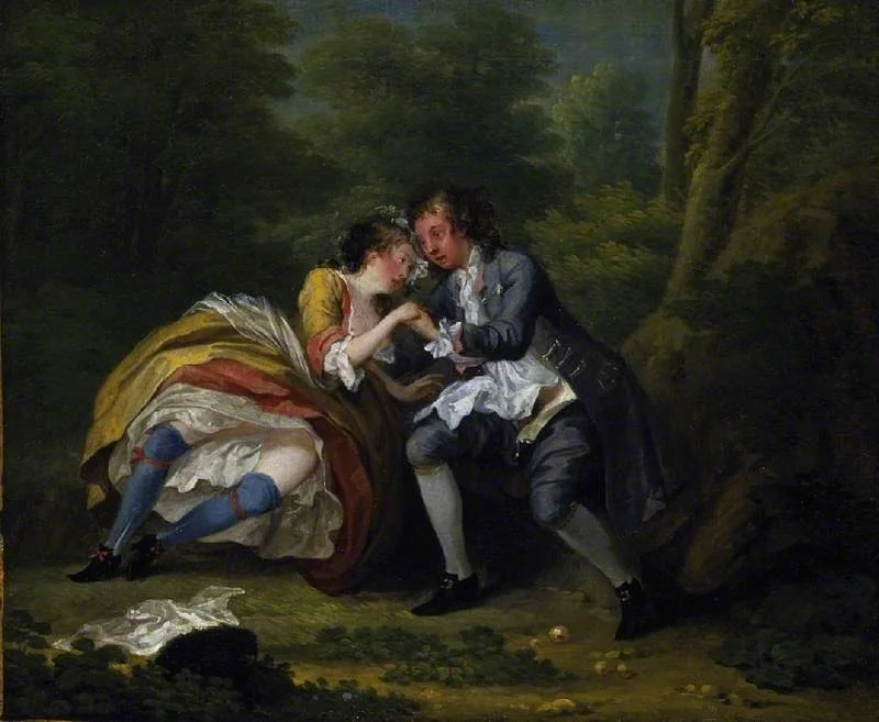 After, by William Hogarth, oil, 1731