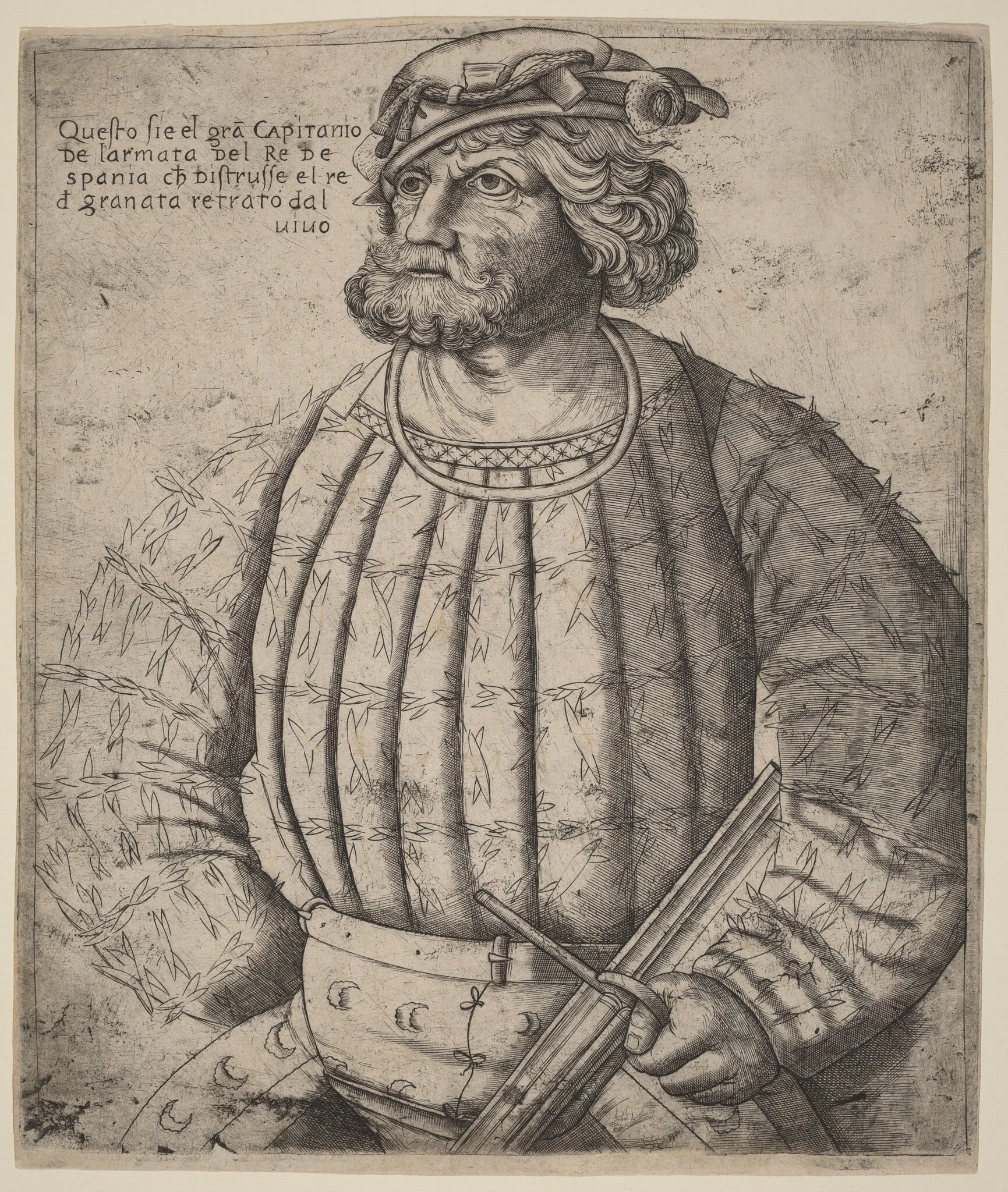 "El Gran Capitanio", by Italian 16th Century, ink, 1518