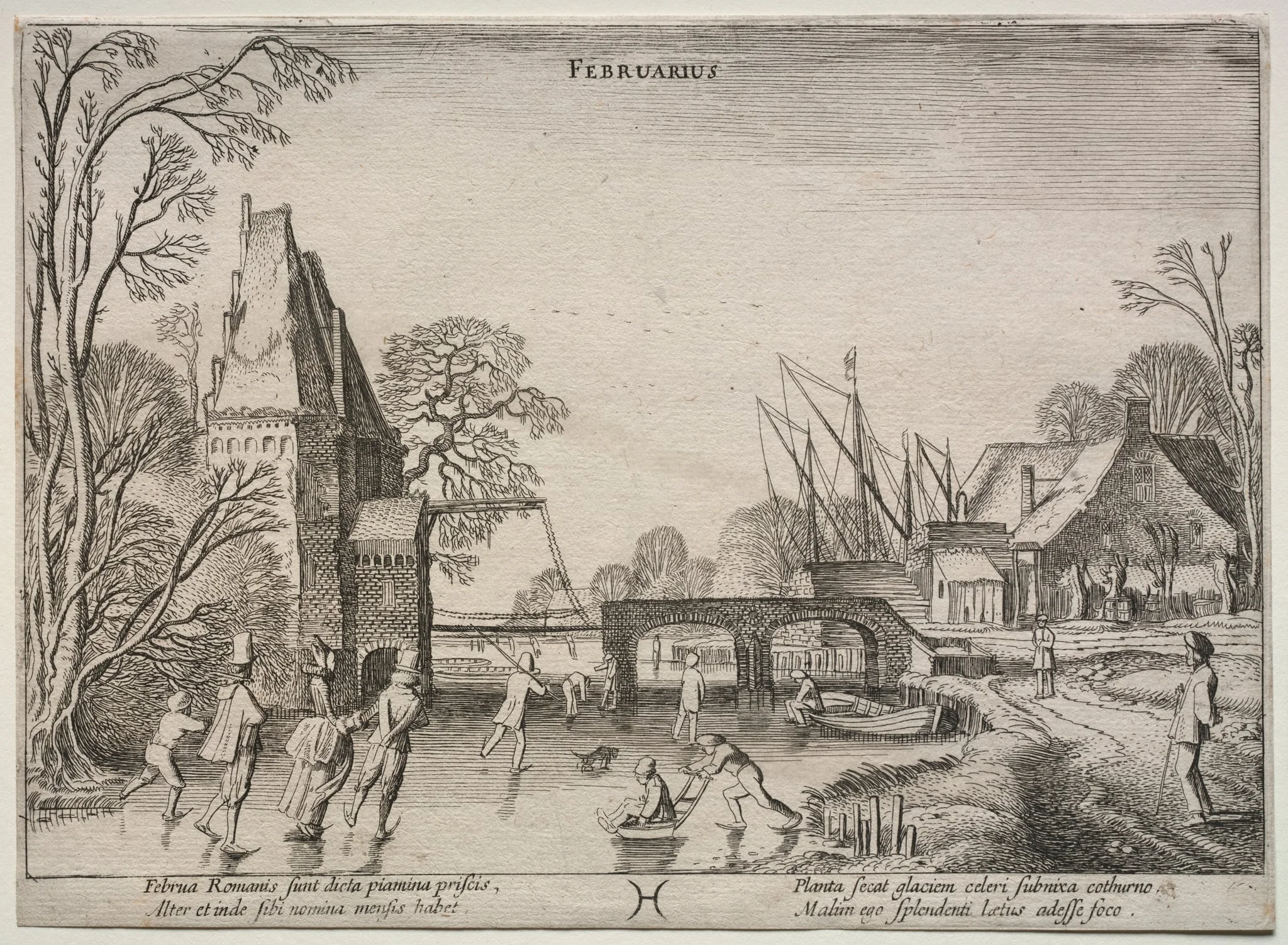 The Twelve Months: February, by Jan van de Velde, 1613
