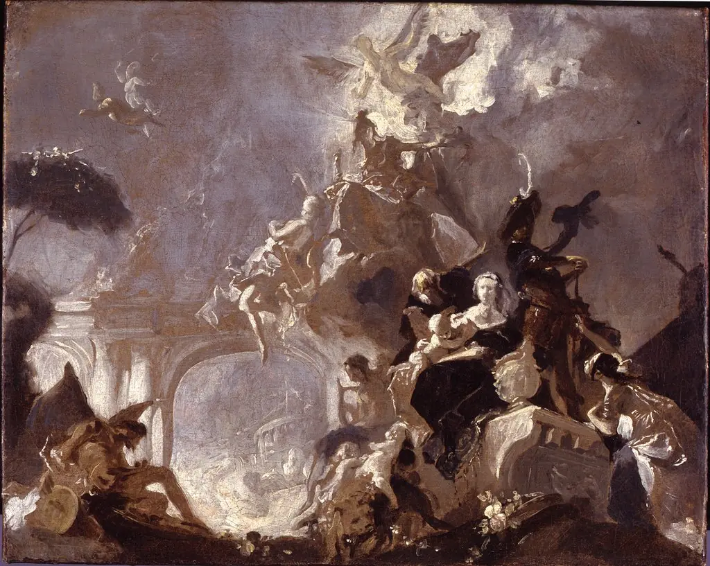 Draft for a ceiling painting