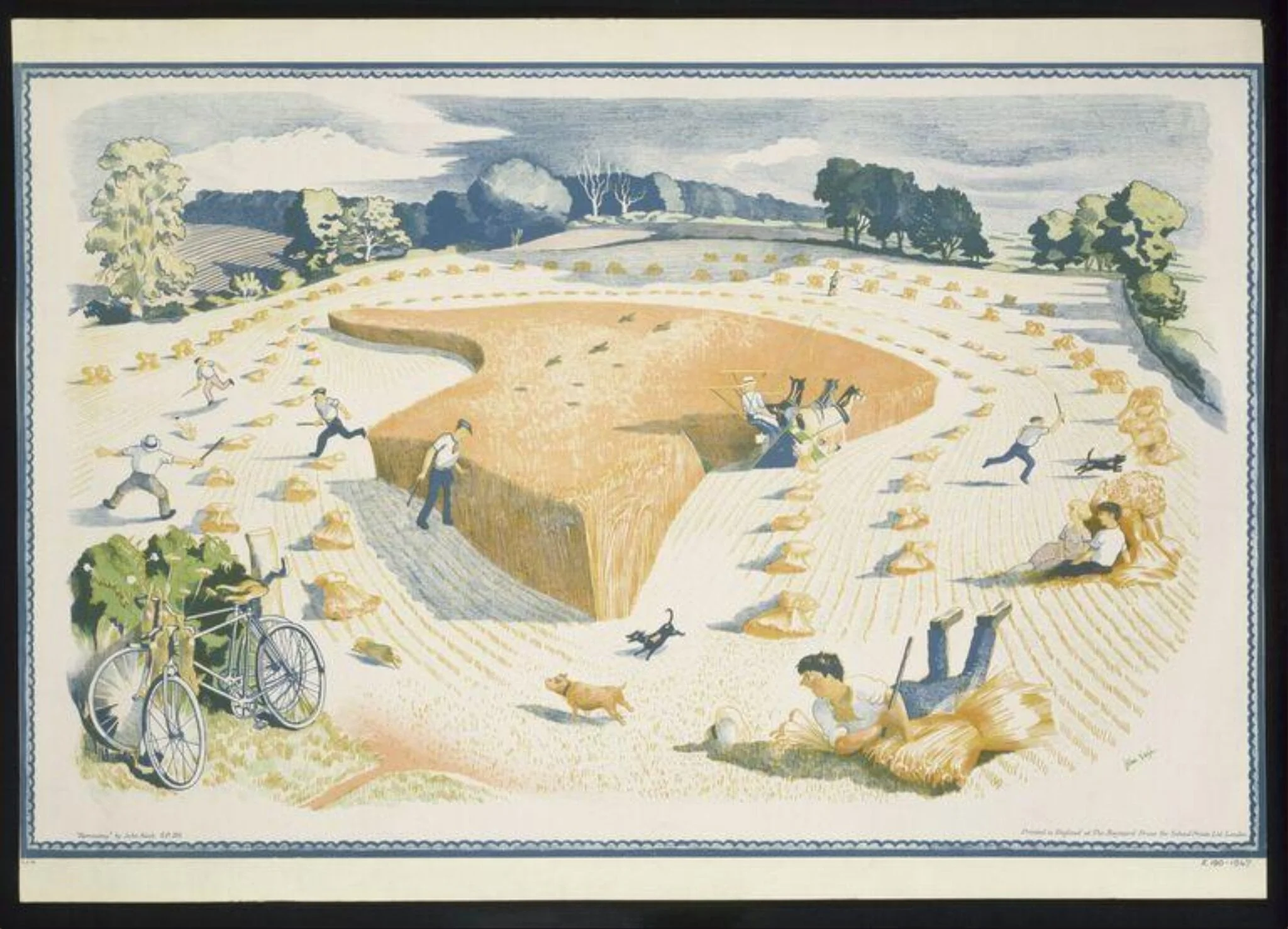 Harvesting, by John Northcote Nash, 1946