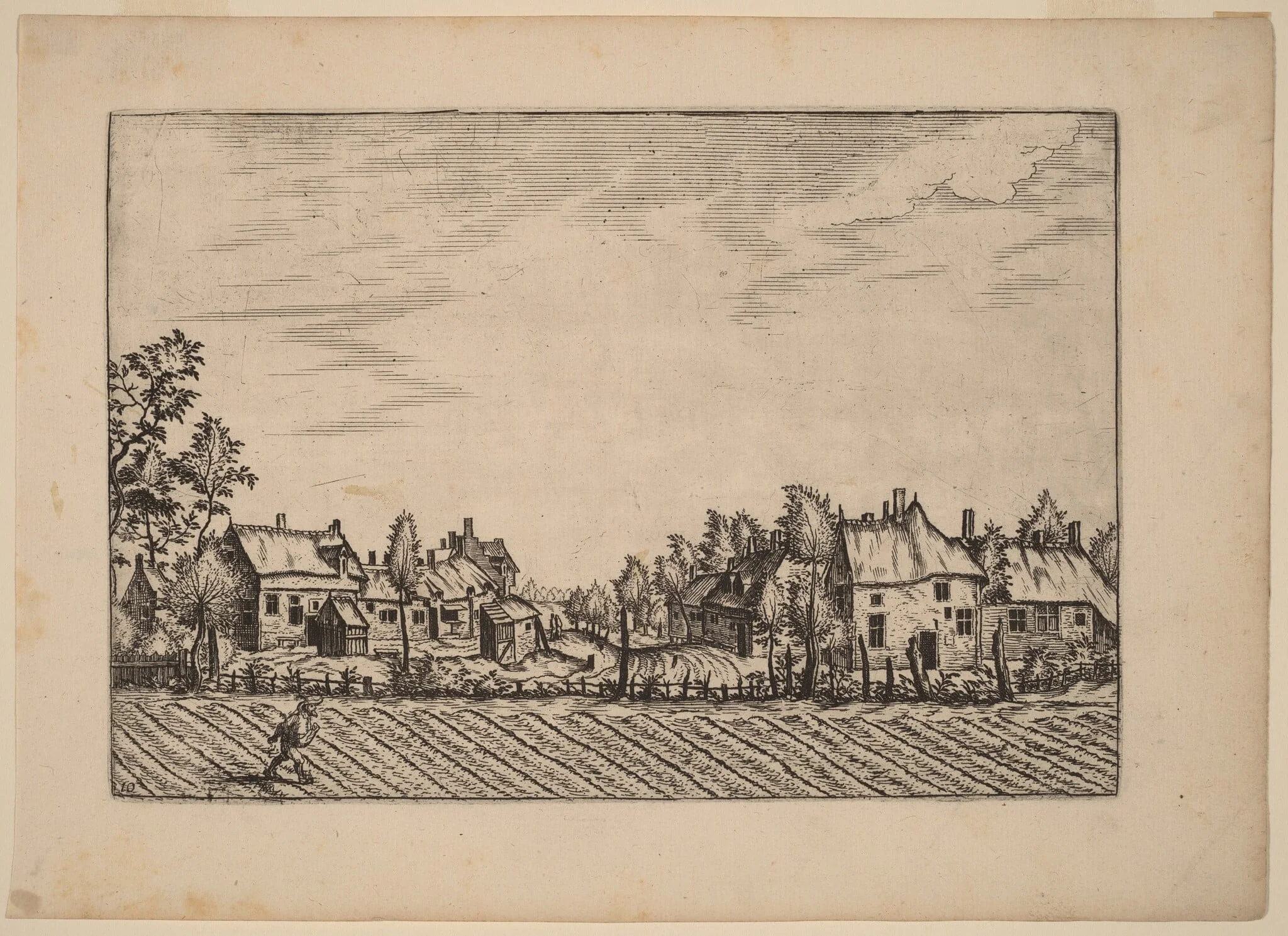 Farms, by Lucas van Doetechum, ink, 1676