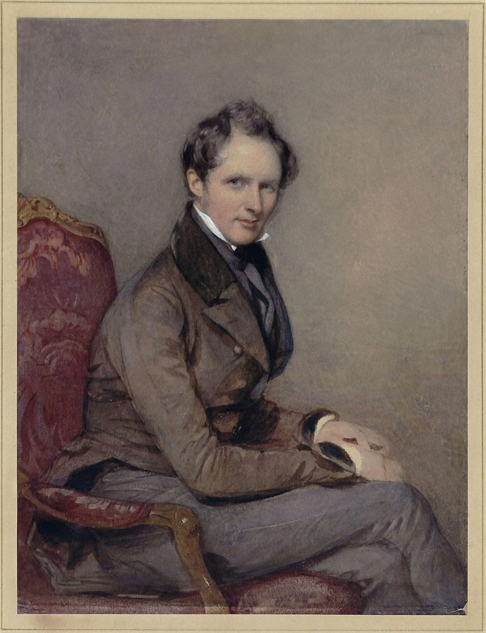 Portrait of Frederick Cruickshank, miniature painter