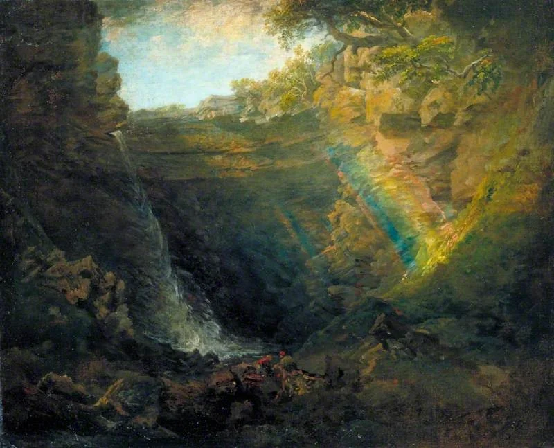 Black Gang Chine, Isle of Wight, by Peter De Wint, oil, 1843