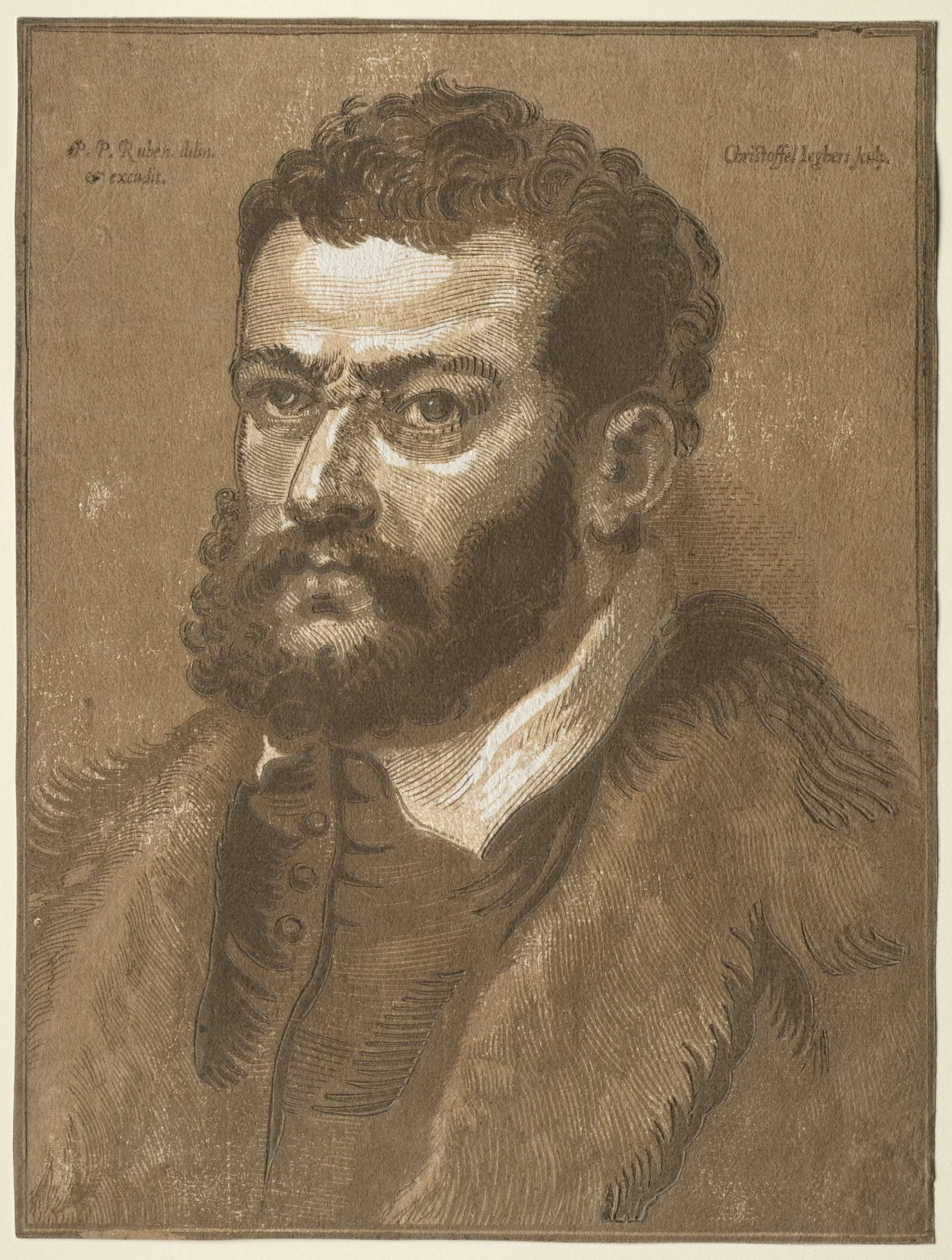 Bust of a Bearded Man (Doge Giovanni Cornaro), by Christoffel Jegher, 1634