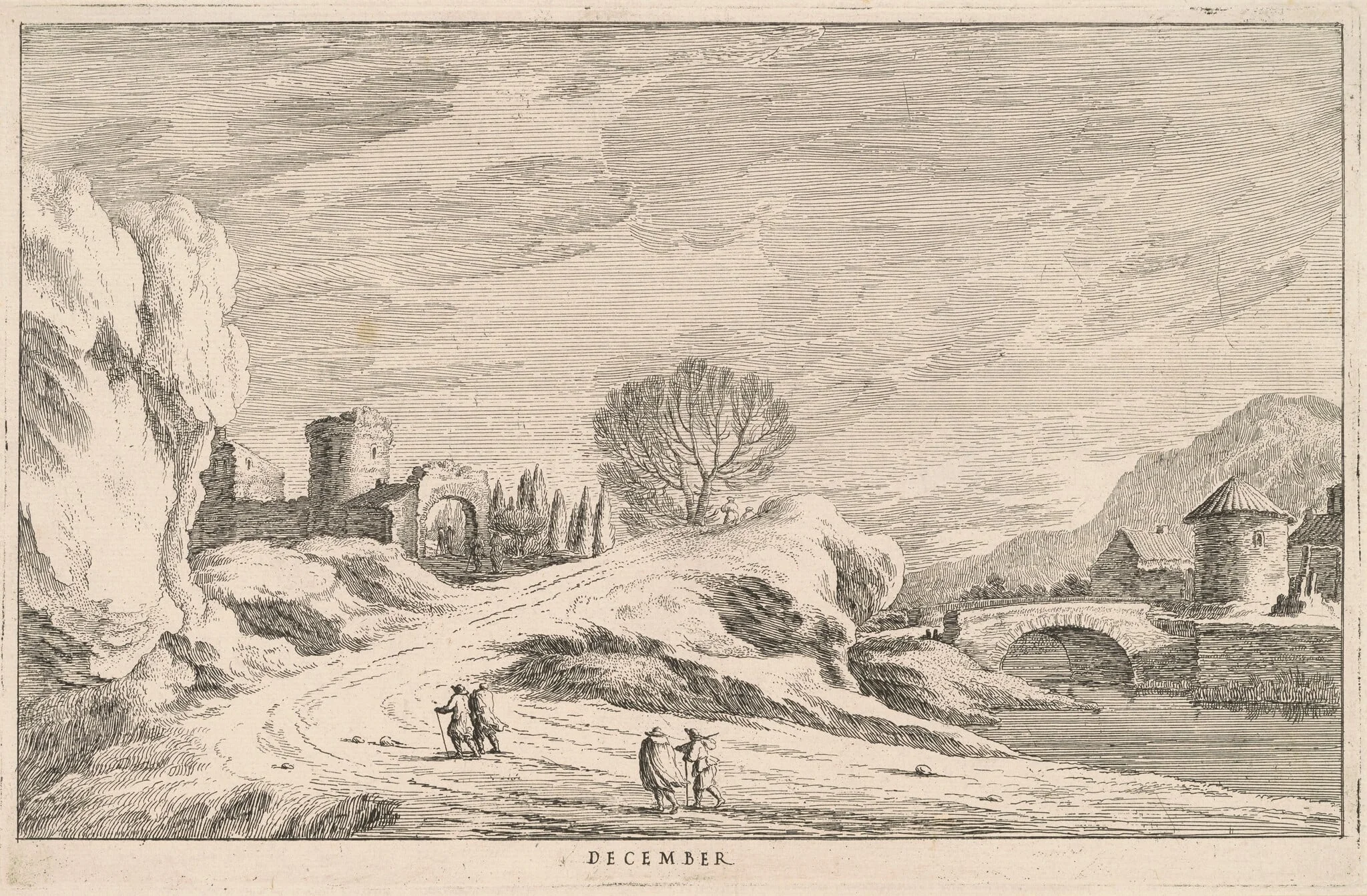 December, by Ludovico Mattioli, ink, 1601