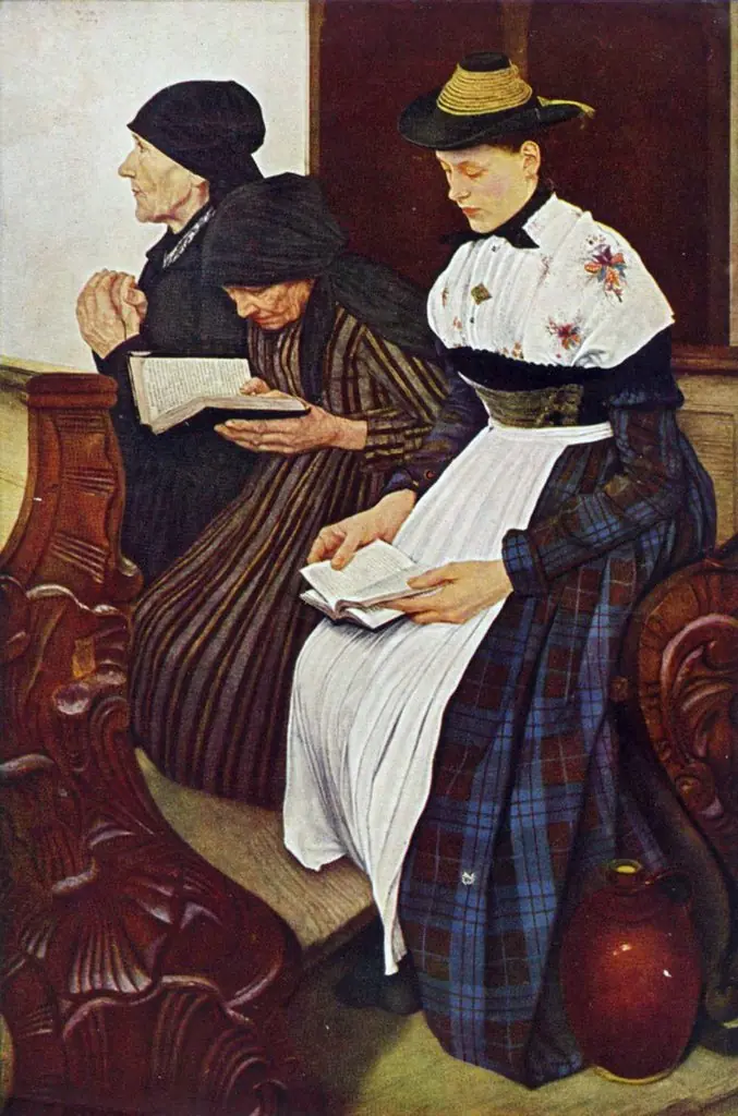 Three Women in Church