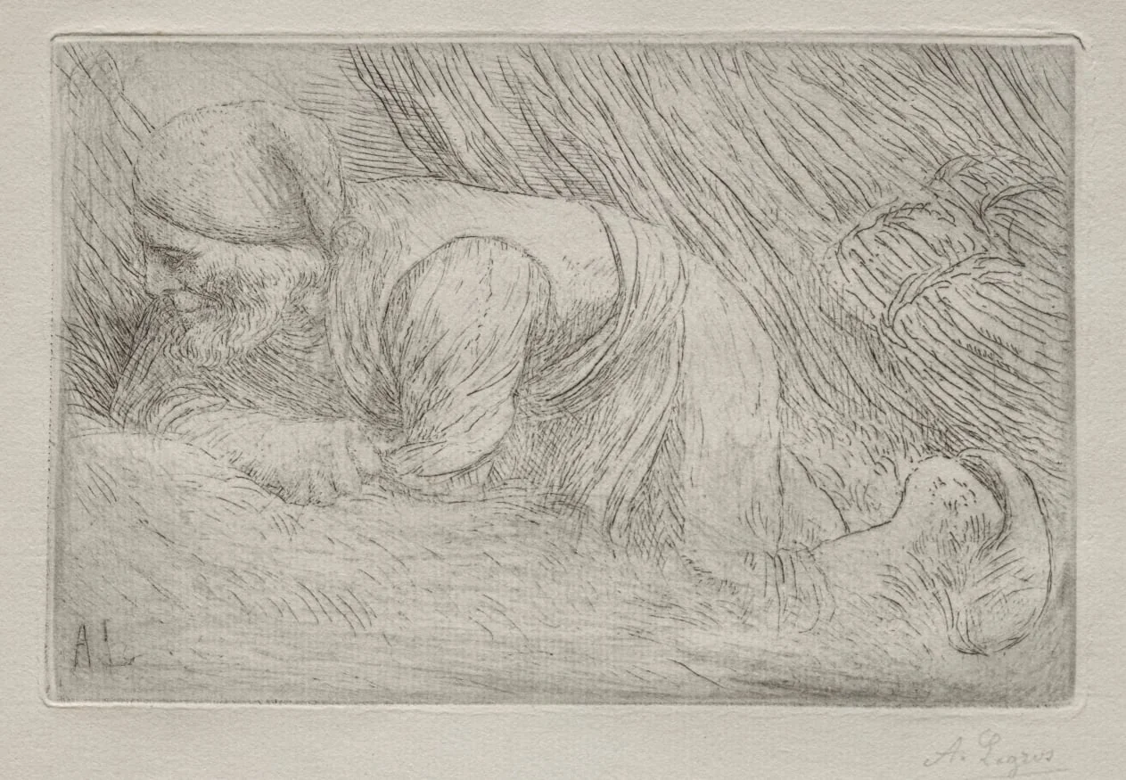 The Fagot Gatherers, by Alphonse Legros, 1884