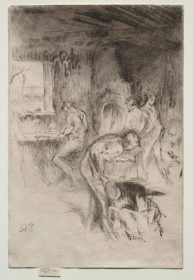 The Little Forge, by James McNeill Whistler, 1875