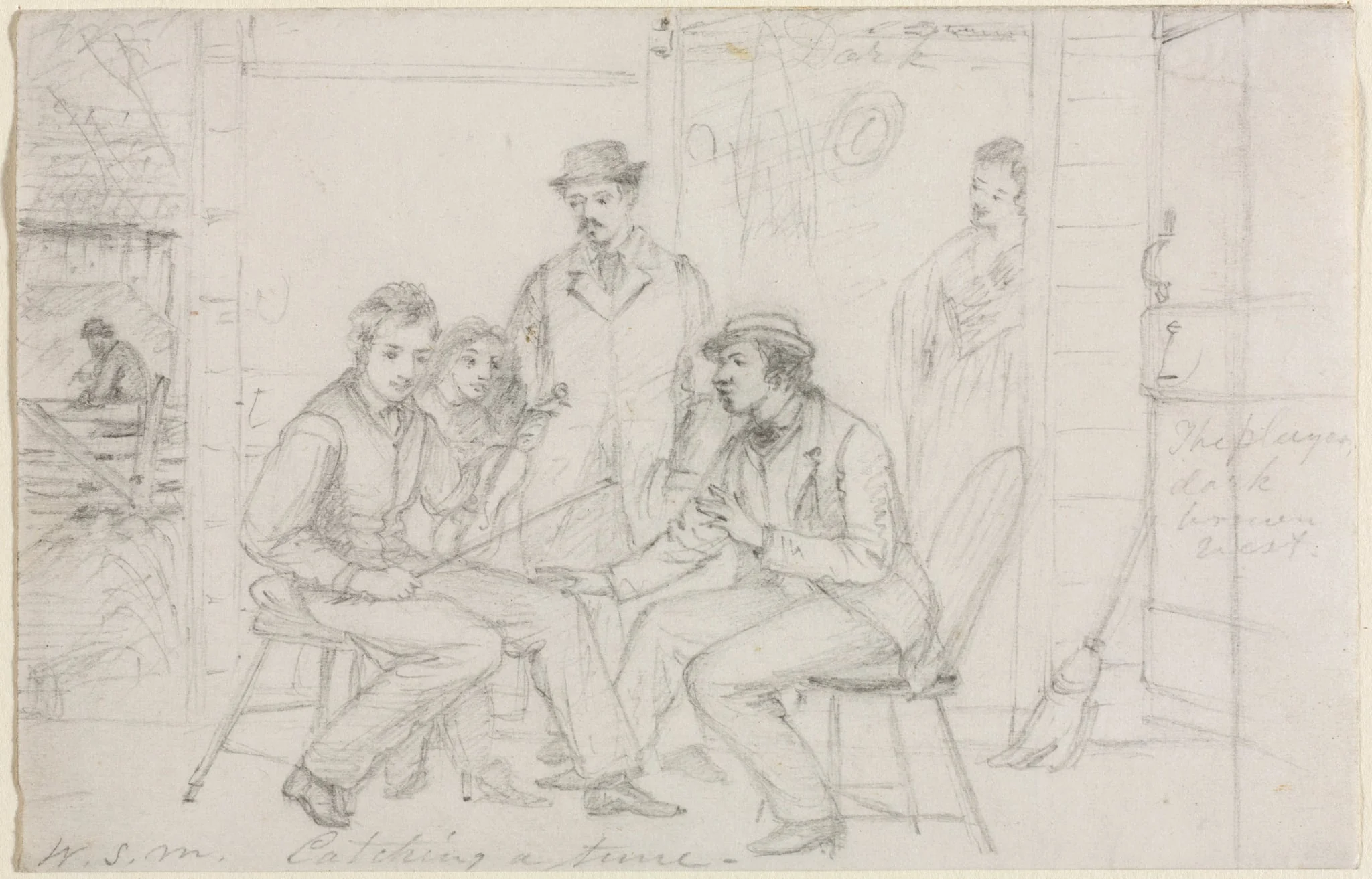 Catching a Tune, by William Sidney Mount, 1867