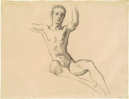 Study for Figure above "Music"