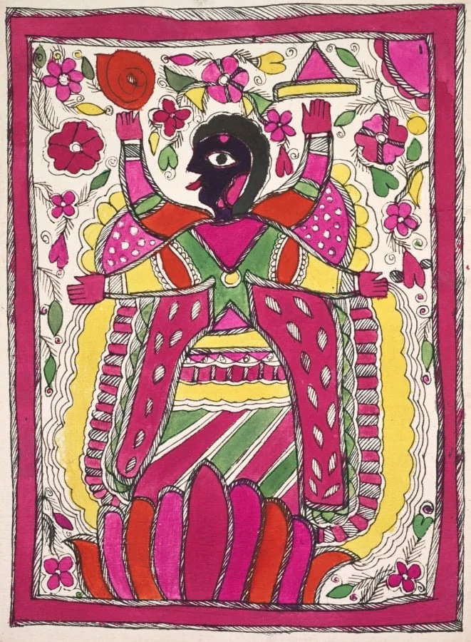 Large, multi-armed figure facing left, by Unknown, unspecified, 1904